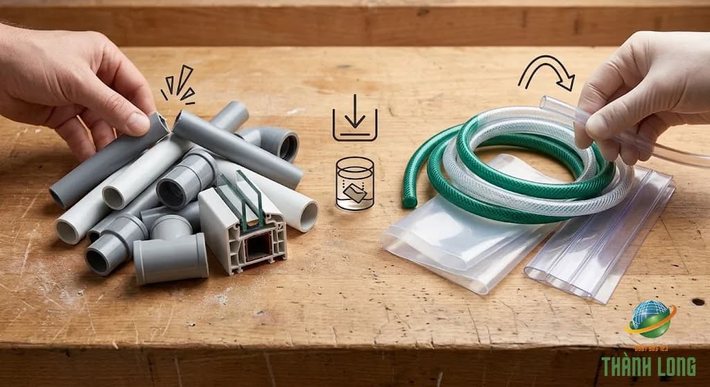 Phân loại riêng PVC cứng và PVC mềm thay vì đốt để kiểm tra