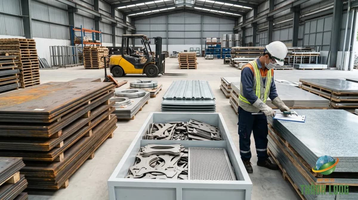 Phân loại thép tấm, xương cắt CNC, tôn mỏng và thép mạ trước khi bán